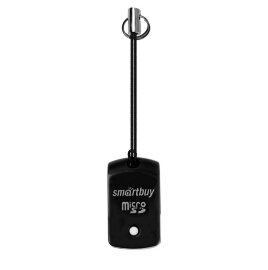 Картридер Smartbuy 706, USB 2.0 - MicroSD, черный (SBR-706-K) - 
