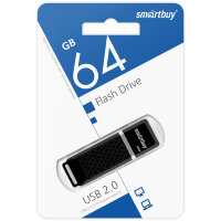 USB накопитель Smartbuy 64GB Quartz series Black (SB64GBQZ-K)