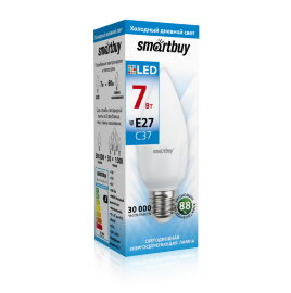 Светодиодная (LED) Лампа Smartbuy-C37-07W/6000 (SBL-C37-07-60K-E27) - 