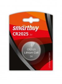 Литиевый элемент питания Smartbuy CR2025/1B (12/720) (SBBL-2025-1B) - 