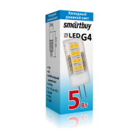 Светодиодная (LED) Лампа Smartbuy-G4-220V-5W/6400/G4 (SBL-G4220 5-64K)