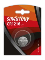 Литиевый элемент питания Smartbuy CR1216/1B (12/720) (SBBL-1216-1B)