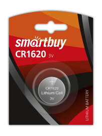 Литиевый элемент питания Smartbuy CR1620/1B (12/720) (SBBL-1620-1B) - 
