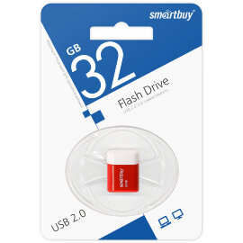 USB накопитель Smartbuy 32GB LARA Red (SB32GBLARA-R) - 