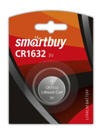 Литиевый элемент питания Smartbuy CR1632/1B (12/720) (SBBL-1632-1B) - 