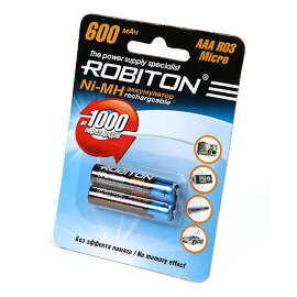 Аккумулятор ROBITON 600MHAAA-2 BL2 - 
