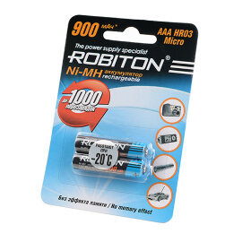 Аккумулятор ROBITON 900MHAAA-2 BL2 - 