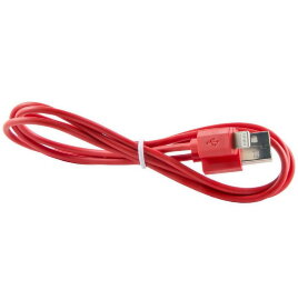 Дата-кабель Smartbuy USB-8 pin, в коробке, PLAIN COLOR, 1 метр, красный (iK-512cbox red) - 