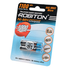 Аккумулятор ROBITON 1100MHAAA-2 BL2 - 