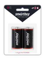 Батарейка солевая Smartbuy R20/2B (12/96)  (SBBZ-D02B)