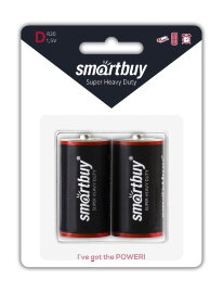 Батарейка солевая Smartbuy R20/2B (12/96)  (SBBZ-D02B) - 