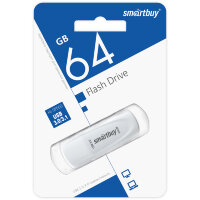 USB 3.0/3.1 накопитель Smartbuy 064GB Scout white (SB064GB3SCW)