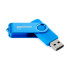 UFD 2.0 накопитель SmartBuy 004GB Twist Blue (SB004GB2TWB) - 