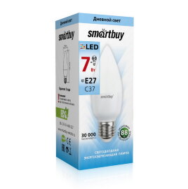 Светодиодная (LED) Лампа Smartbuy-C37-07W/4000/E27 (SBL-C37-07-40K-E27) - 