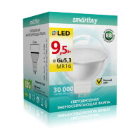 Светодиодная (LED) Лампа Smartbuy-Gu5,3-9,5W/3000 (SBL-GU5_3-9_5-30K)