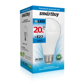 Светодиодная (LED) Лампа Smartbuy-A65-20W/6000/E27 (SBL-A65-20-60K-E27) - 