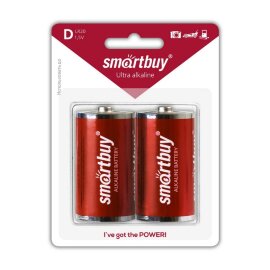 Батарейка алкалиновая Smartbuy LR20/2B (12/96) (SBBA-D02B)   - 