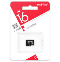 micro SDHC карта памяти Smartbuy 16GB Сlass 10 (без адаптеров)LE