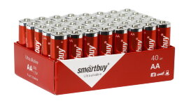 Батарейка алкалиновая Smartbuy LR6/40 bulk (40/720)  (SBBA-2A40S) - 