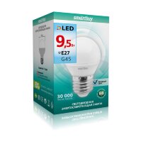 Светодиодная (LED) Лампа Smartbuy-G45-9,5W/4000/E27 (SBL-G45-9_5-40K-E27)