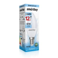 Светодиодная (LED) Лампа Smartbuy-C37-12W/4000 (SBL-C37-12-40K-E14)