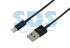 USB кабель для iPhone 5/6/7 моделей шнур 1М черный REXANT - 