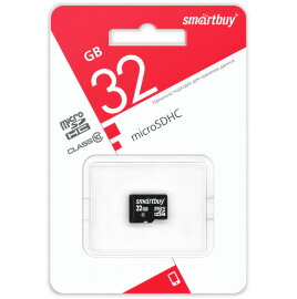 micro SDHC карта памяти Smartbuy 32GB Class 10 (без адаптера) LE - 