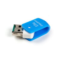 Картридер Smartbuy 706, USB 2.0 - MicroSD, голубой (SBR-706-B)