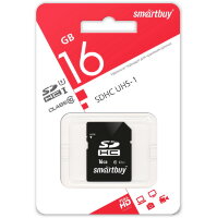 SDHC карта памяти Smartbuy 16GB Class 10