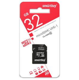 SDHC карта памяти Smartbuy 32GB Class 10 UHS-I - 