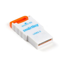 Картридер Smartbuy 707, USB 2.0 - MicroSD, оранжевый (SBR-707-O) - 