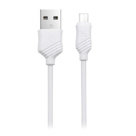 HOCO X6 Белый кабель USB 2.4A (microUSB) 1м - 