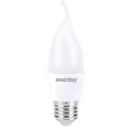Светодиодная (LED) Свеча на ветру матовая Лампа Smartbuy-C37-12W/4000/E27 (SBL-C37Can-12-40K-E27) - 