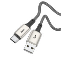 HOCO X66 Серый кабель USB 3A (TYPE-C) 1м