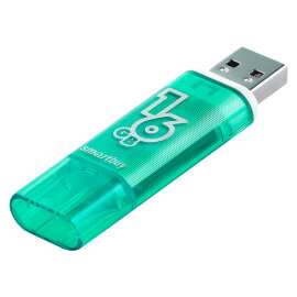 USB накопитель Smartbuy 16GB Glossy series Green (SB16GBGS-G) - 