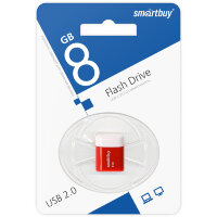 USB 2.0 накопитель Smartbuy 8GB LARA Red (SB8GBLara-R)