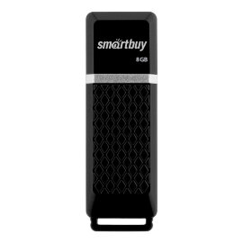 USB 2.0 накопитель Smartbuy 8GB Quartz series Black (SB8GBQZ-K) - 