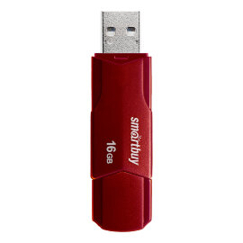 USB 2.0 накопитель SmartBuy 16GB CLUE Burgundy (SB16GBCLU-BG) - 