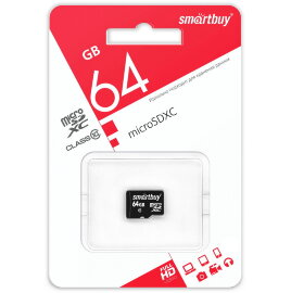micro SDXC карта памяти Smartbuy 64GB Class 10 (без адаптера) LE - 