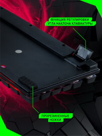 Клавиатура игровая мультимедийная Smartbuy RUSH Nucleus USB черная (SBK-320G-K)/20 - 
