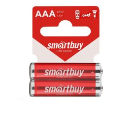 Батарейка алкалиновая Smartbuy LR03/2SB (60/600) (SBBA-3A02SB) - 