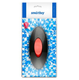 Выключатель Smartbuy, проходной черный/красный 6А 250В (SBE-06-S05-br) - 