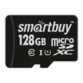 micro SDXC карта памяти Smartbuy 128GB Class 10 UHS-1 (с адаптером SD) - 