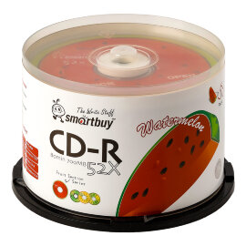 Диск Smartbuy CD-R 80min 52x Fresh-Watermelon CB-50/250/ - 