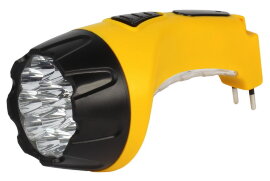 Аккумуляторный светодиодный фонарь 15+10 LED с прямой зарядкой Smartbuy, желтый (SBF-89-Y)/60 - 