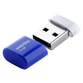 USB 2.0 накопитель Smartbuy 016GB LARA Blue (SB16GBLARA-B) - 
