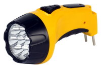 Аккумуляторный светодиодный фонарь 7 LED с прямой зарядкой Smartbuy, желтый (SBF-86-Y)/100