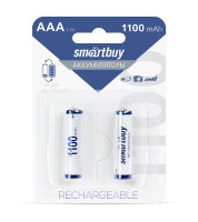 Аккумулятор NiMh Smartbuy AAA/2BL 1100 mAh (24/240) (SBBR-3A02BL1100)