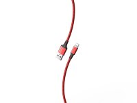 Кабель для зарядки и передачи данных S14 Lightning красный/черн., 3 А, 1 м, Smartbuy (iK-512-S14rb)