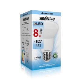 Светодиодная (LED) Лампа Smartbuy-R63-08W/4000/E27 - 